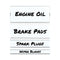 Clear Magnetic Label Holders, Side Load, 6 X 1, 10/pack