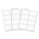 Laser Printer Name Badges, 3 3/8 X 2 1/3, White, 200/box