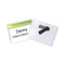 Magnetic Name Badge Holder Kit, Horizontal, 4w X 3h, Clear, 20/box