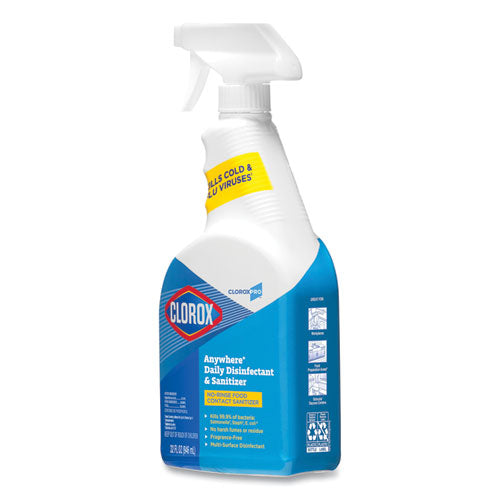 Anywhere Hard Surface Sanitizing Spray, 32 Oz Spray Bottle, 12/carton