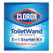 Toiletwand Disposable Toilet Cleaning System: Handle, Caddy And Refills, White