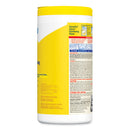 Disinfecting Wipes, 1-ply, 7 X 8, Lemon Fresh, White, 75/canister