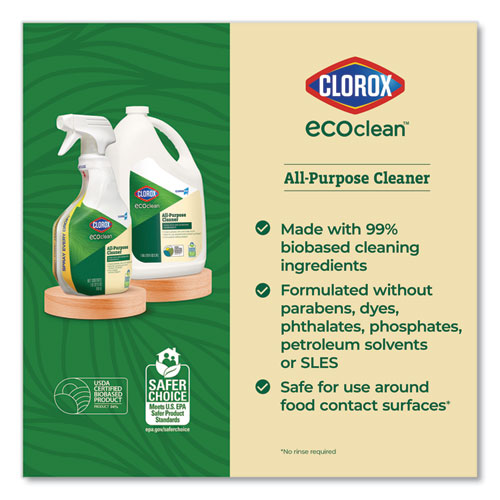 Clorox Pro Ecoclean All-purpose Cleaner, Unscented, 32 Oz Spray Bottle, 9/carton