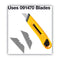 Plastic Utility Knife With Retractable Blade And Snap Closure, 6" Plastic Handle, Yellow