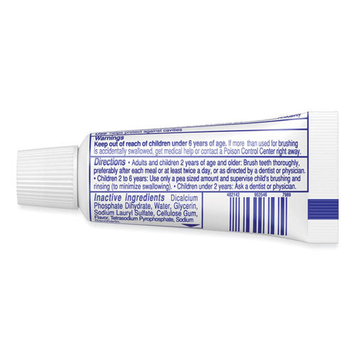 Toothpaste, Personal Size, 0.85 Oz Tube, Unboxed, 240/carton