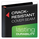 Xtralife Clearvue Non-stick Locking Slant-d Ring Binder, 3 Rings, 1" Capacity, 11 X 8.5, Black