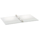 Treated Binder Clearvue Locking Round Ring Binder, 3 Rings, 0.5" Capacity, 11 X 8.5, White