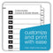 Onestep Printable Table Of Contents And Dividers, 12-tab, Jan. To Dec., 11 X 8.5, White, White Tabs, 1 Set