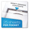 Poly Ring Binder Pockets, 8.5 X 11, Clear, 5/pack