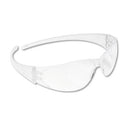 Checkmate Wraparound Safety Glasses, Clr Polycarbonate Frame, Coated Clear Lens, 12/box