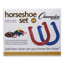 Indoor/outdoor Rubber Horseshoe Set, 4 Rubber Horseshoes, 2 Rubber Mats, 2 Plastic Dowels