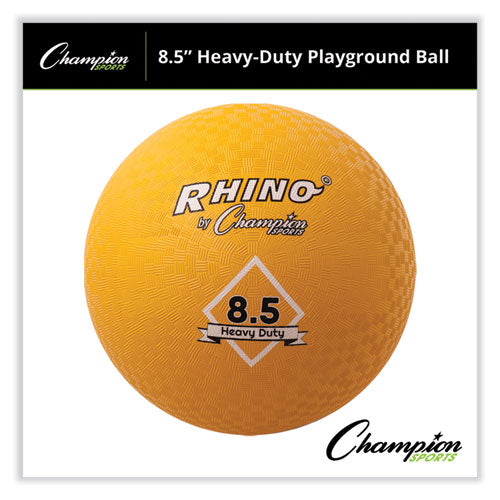 Heavy Duty Playground Ball, 8.5" Diameter, Yellow
