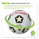 Rubber Sports Ball, For Soccer, No. 4 Size, White/black