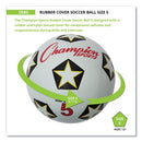 Rubber Sports Ball, For Soccer, No. 5 Size, White/black