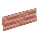 Flat Coin Wrappers, Pennies, $.50, 1000 Wrappers/box