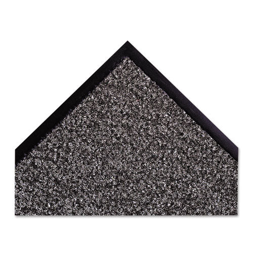 Dust-star Microfiber Wiper Mat, 48 X 72, Charcoal