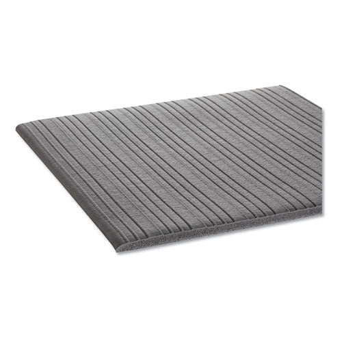 Ribbed Anti-fatigue Mat, Vinyl, 36 X 120, Gray