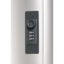 Locking Key Cabinet, 72-key, Brushed Aluminum, Silver, 11.75 X 4.63 X 15.75