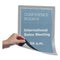 Duraframe Magnetic Sign Holder, 8.5 X 11, Silver Frame, 2/pack