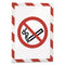 Duraframe Security Magnetic Sign Holder, 8.5 X 11, Red/white Frame, 2/pack