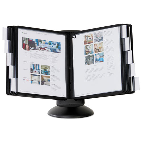 Sherpa Motion Desk Reference System, 10 Panels, Black Borders