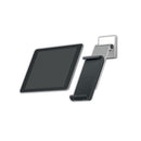 Mountable Tablet Holder, Silver/charcoal Gray