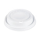 Cappuccino Dome Sipper Lids, Fits 12 Oz, White, 1,000/carton