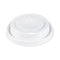 Cappuccino Dome Sipper Lids, Fits 12 Oz, White, 1,000/carton