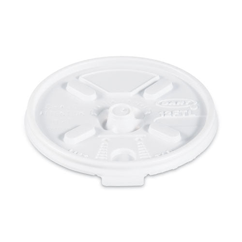 Lift N' Lock Plastic Hot Cup Lids, Fits 10 Oz To 14 Oz Cups, White, 1,000/carton