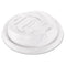 Optima Reclosable Lid, Fits 12 Oz To 24 Oz Foam Cups, White, 100 Pack, 10 Packs/carton