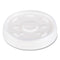 Plastic Lids, Fits 12 Oz To 24 Oz Hot/cold Foam Cups, Straw-slot Lid, White, 100/pack, 10 Packs/carton