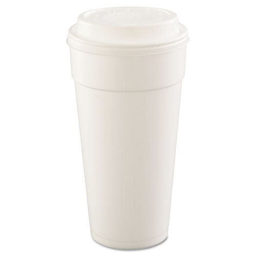 Foam Drink Cups, Hot/cold, 24 Oz, White, 25/bag, 20 Bags/carton