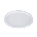 Plastic Lids For Foam Containers, Flat, Vented, Fits 24-32 Oz, Translucent, 100/pack, 5 Packs/carton