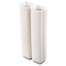 Foam Hinged Lid Containers, 5.38 X 5.5 X 2.88, White, 500/carton