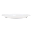 Famous Service Plastic Dinnerware, Plate, 6" Dia, White, 125/pack