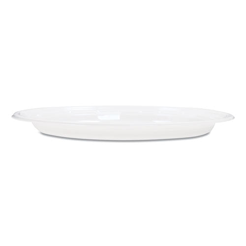 Famous Service Plastic Dinnerware, Plate, 6" Dia, White, 125/pack