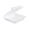 Foam Hinged Lid Containers, 9.25 X 9.5 X 3, 200/carton