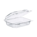 Staylock Clear Hinged Lid Containers, 6 X 7 X 2.1, Clear, Plastic, 125/packs, 2 Packs/carton