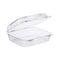 Staylock Clear Hinged Lid Containers, 7.8 X 8.3 X 3, Clear, Plastic, 125/bag, 2 Bags/carton