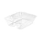 Clearpac Small Nacho Tray, 2-compartments, 5 X 6 X 1.5, Clear, Plastic, 125/bag, 2 Bags/carton