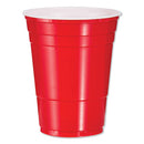 Solo Party Plastic Cold Drink Cups, 16 Oz, Red, 50/pack