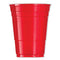 Solo Party Plastic Cold Drink Cups, 16 Oz, Red, 50/bag, 20 Bags/carton