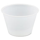 Polystyrene Portion Cups, 4 Oz, Translucent, 250/bag, 10 Bags/carton