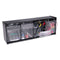 Tilt Bin Interlocking Multi-bin Storage Organizer, 4 Sections, 23.63" X 6.63" X 8.13", Black/clear