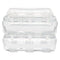 Stackable Caddy Organizer With S, M And L Containers, Plastic, 10.5 X 14 X 6.5, White Caddy/clear Containers