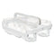 Stackable Caddy Organizer With S, M And L Containers, Plastic, 10.5 X 14 X 6.5, White Caddy/clear Containers