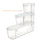 Stackable Caddy Organizer, Small, Plastic, 4.33 X 4 X 4.38, White