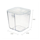 Stackable Caddy Organizer, Small, Plastic, 4.33 X 4 X 4.38, White