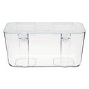 Stackable Caddy Organizer, Medium, Plastic, 8.8 X 4 X 4.38, White