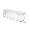 Stackable Caddy Organizer, Large, Plastic, 13.24 X 4 X 4.38, White